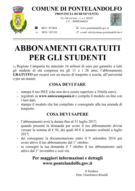 Abbonamento studenti