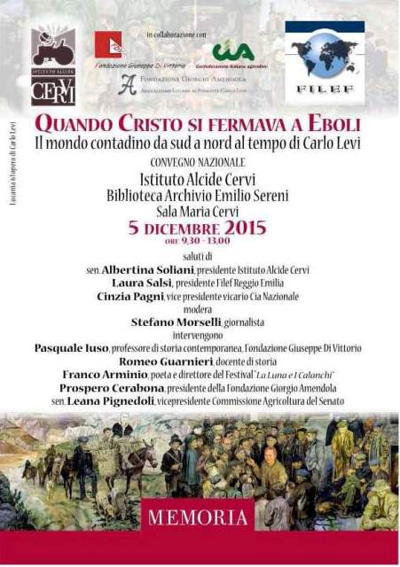 CONVEGNO CARLO LEVI  INVITO