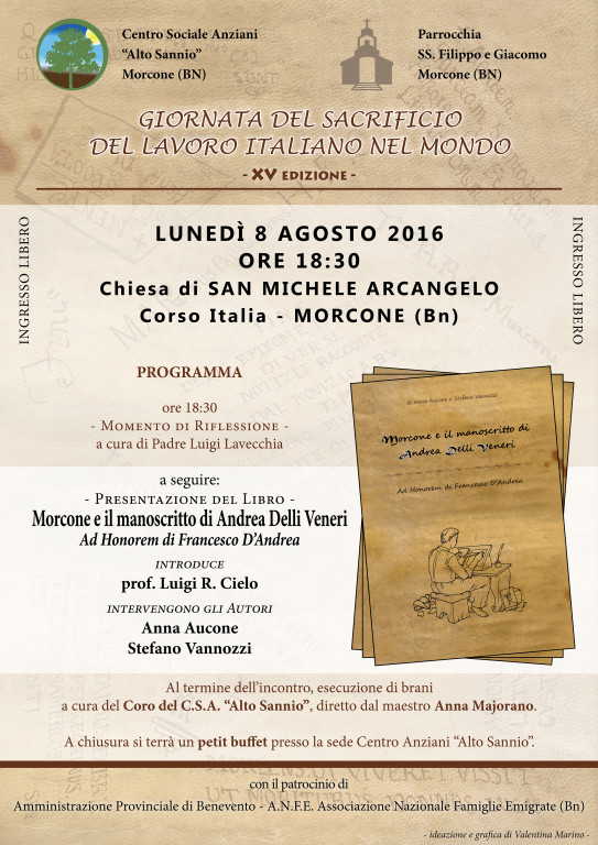 Presentazione Libro Vannozzi Aucone, Morcone, 8 agosto 2016