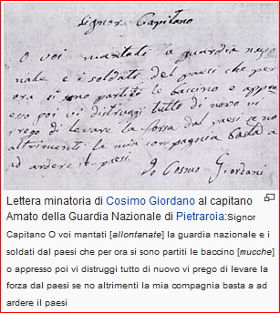 lettera giordano