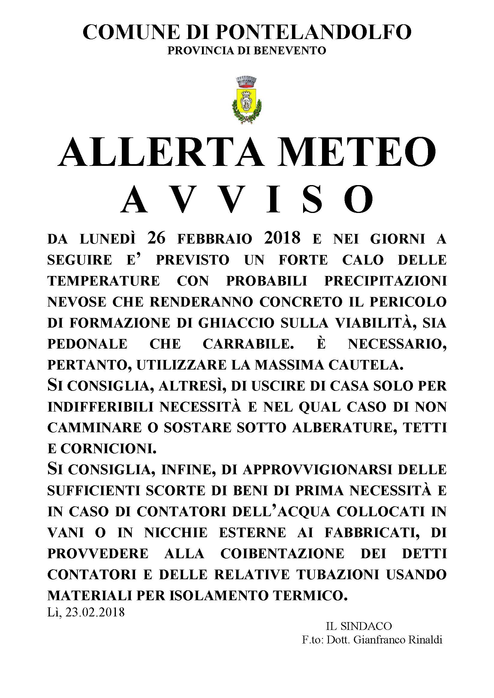 Allerta meteo_febbraio2018