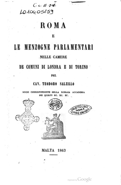 COPERTINA Roma_e_le_menzogne_parlamentari_nelle_Ca