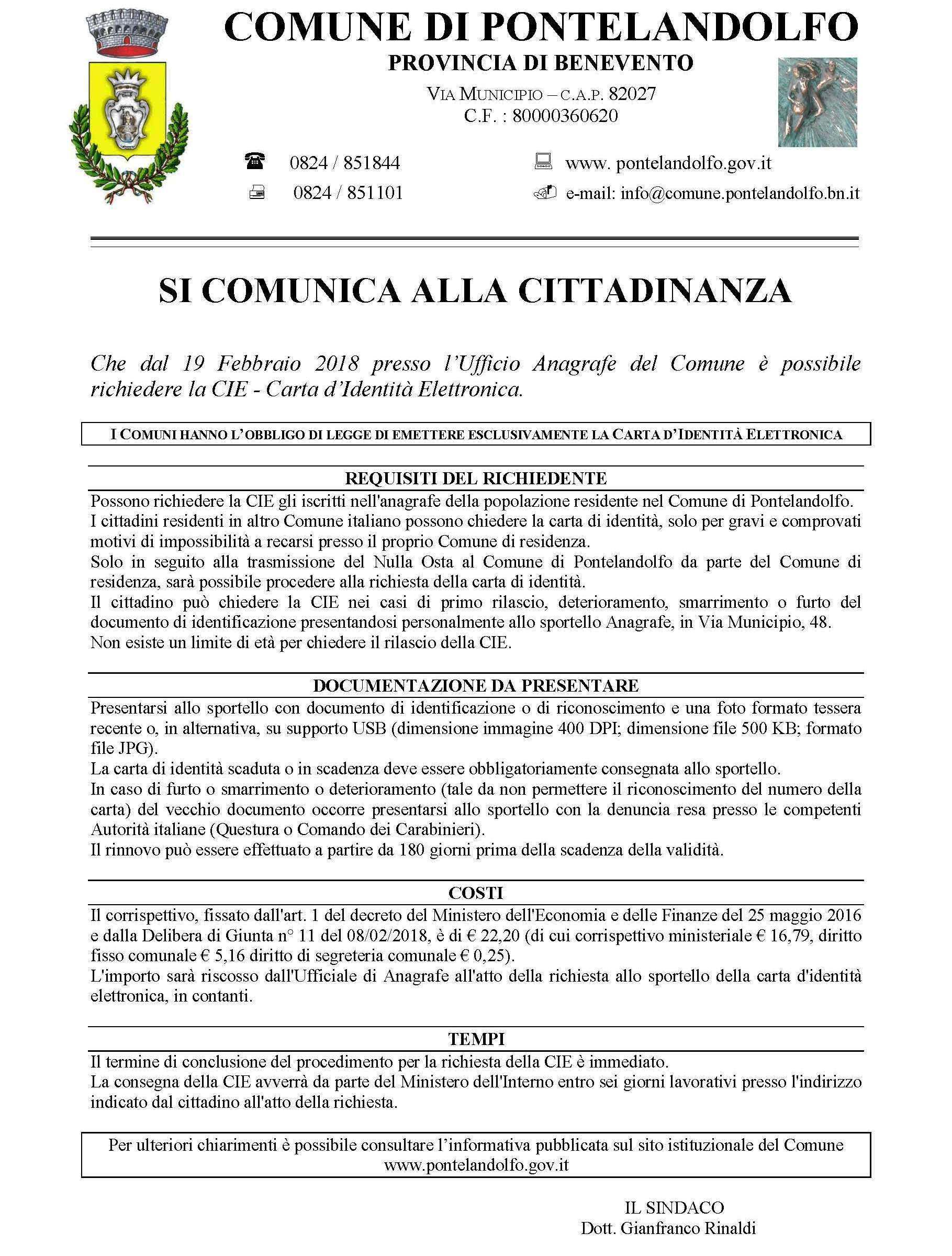 Carta identità elettronica