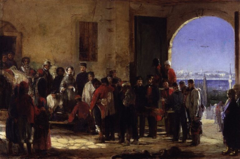 Florence-Nightingale-receiving-the-Wounded-at-Scutari-768x510