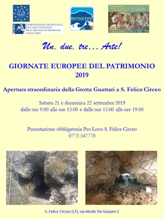 Locandina GEP 2019 Grotta Guattari