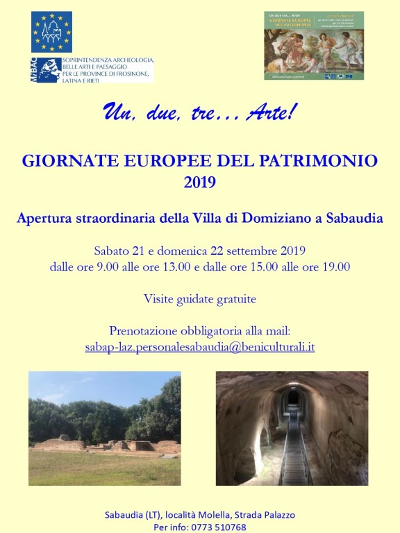 Locandina GEP 2019 Villa di Domiziano