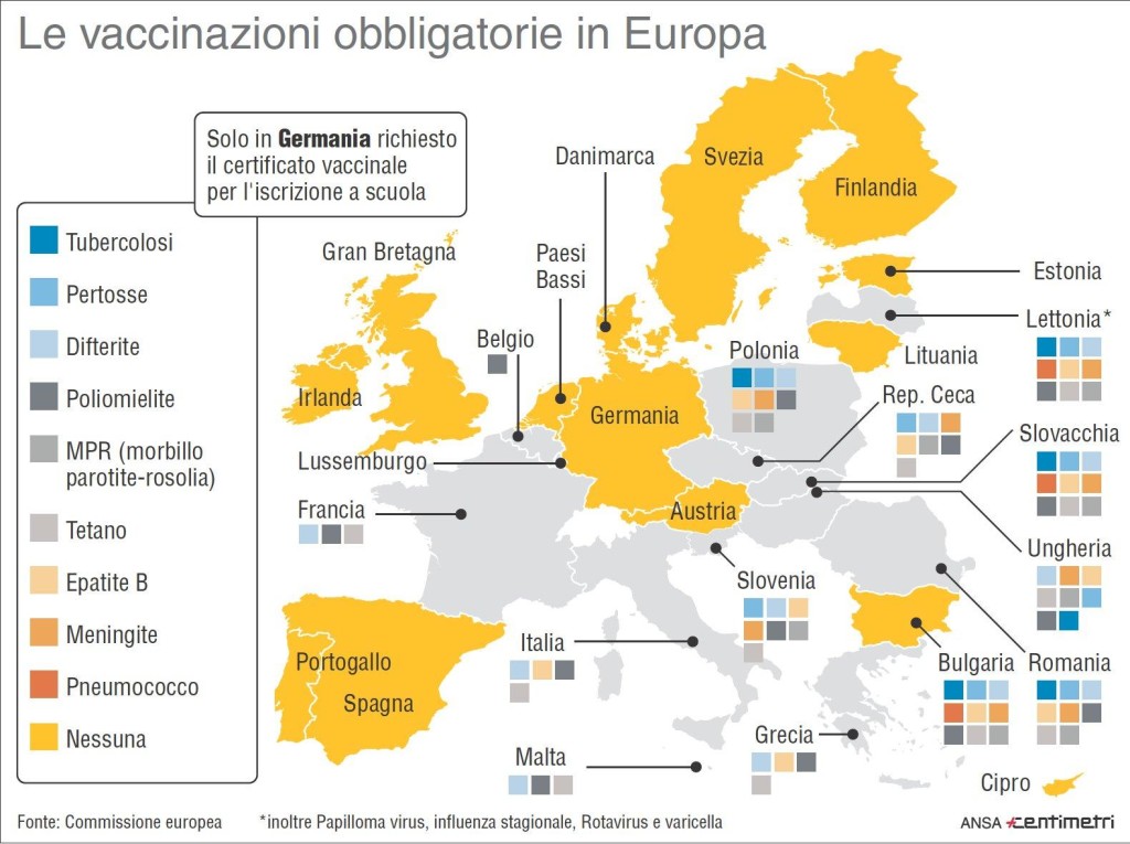 cartina vaccini
