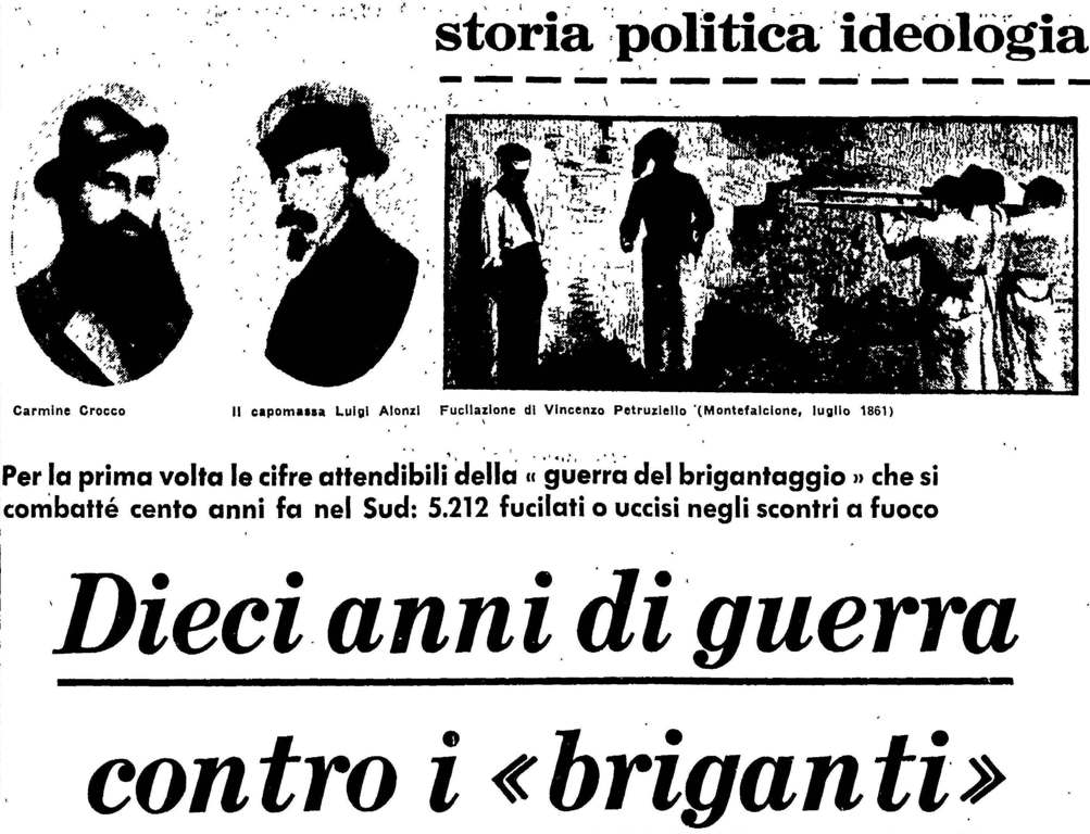 Dieci anni di guerra contro i «briganti - Pontelandolfo News